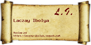 Laczay Ibolya névjegykártya